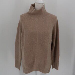 Griffen Cashmere Tan Camel Turtleneck Sweater Size Large NWT